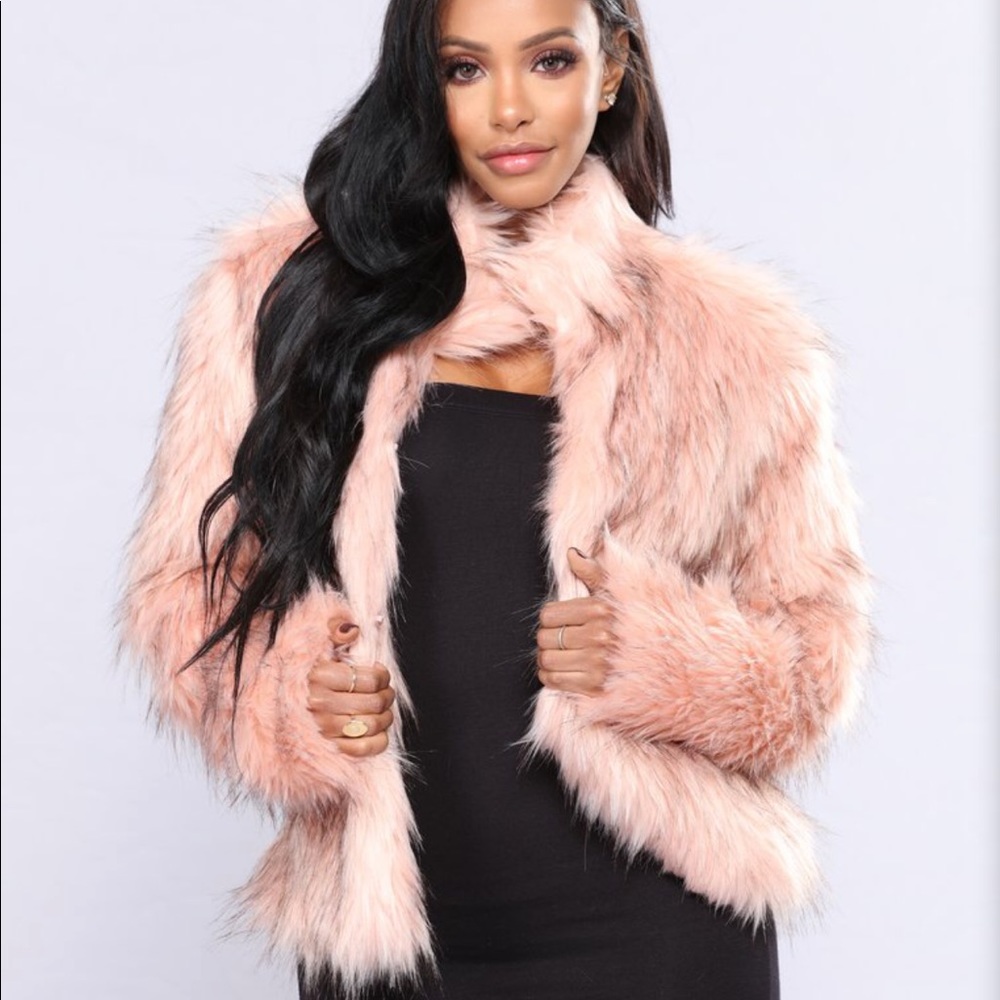 Faux fur jacket